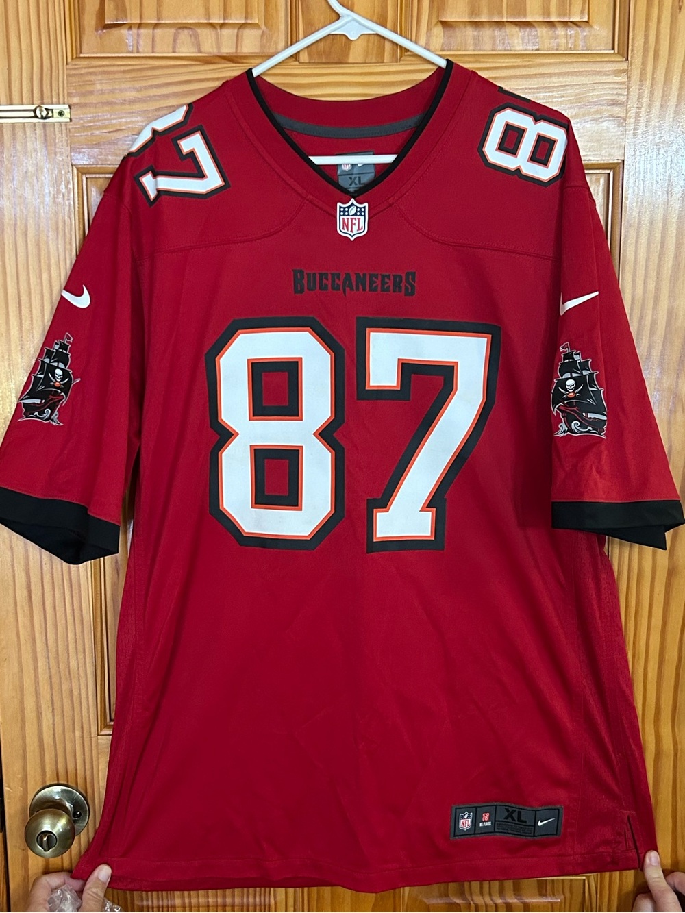 NFL Tampa Bay Buccaneers Red #87 Game Jersey Rob Gronkowski